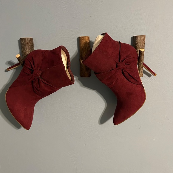 Wine colored Ankle Boots - Picture 2 of 2